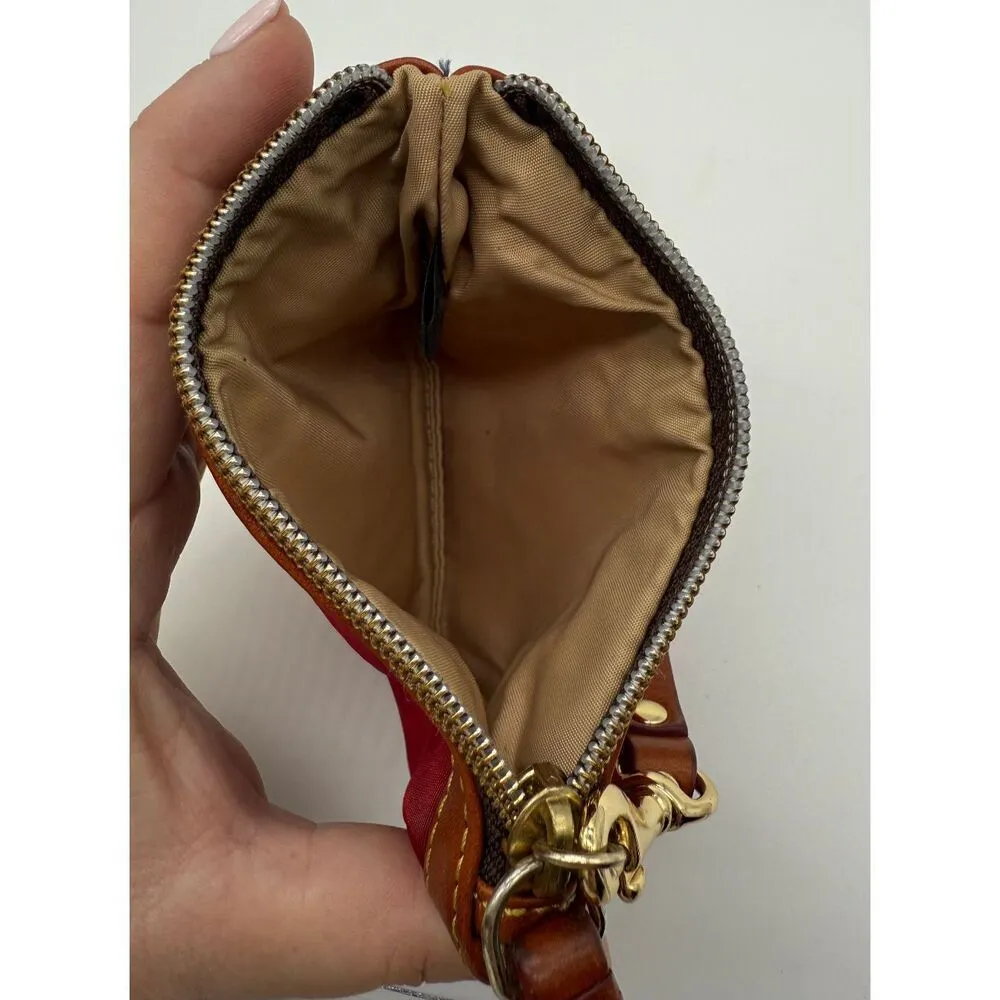 Dooney & Bourke Slim Wristlet Red Leather Trim‎ - Image 4
