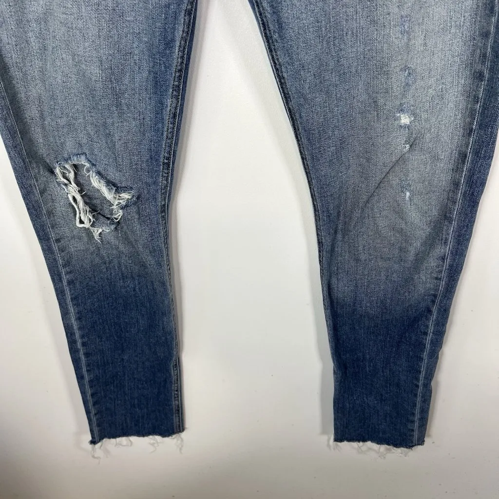 Rag And Bone The Dre Jeans Womens 29 Blue Mid Rise Skinny‎ Cotton Blend Designer - Image 4