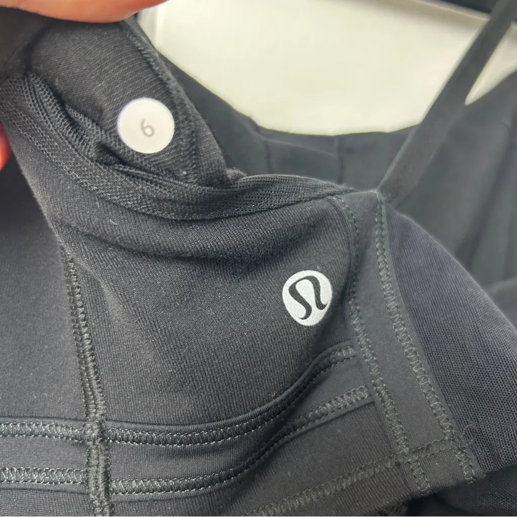 Lululemon Open Back Criss Cross Tank Top in Black - Image 4