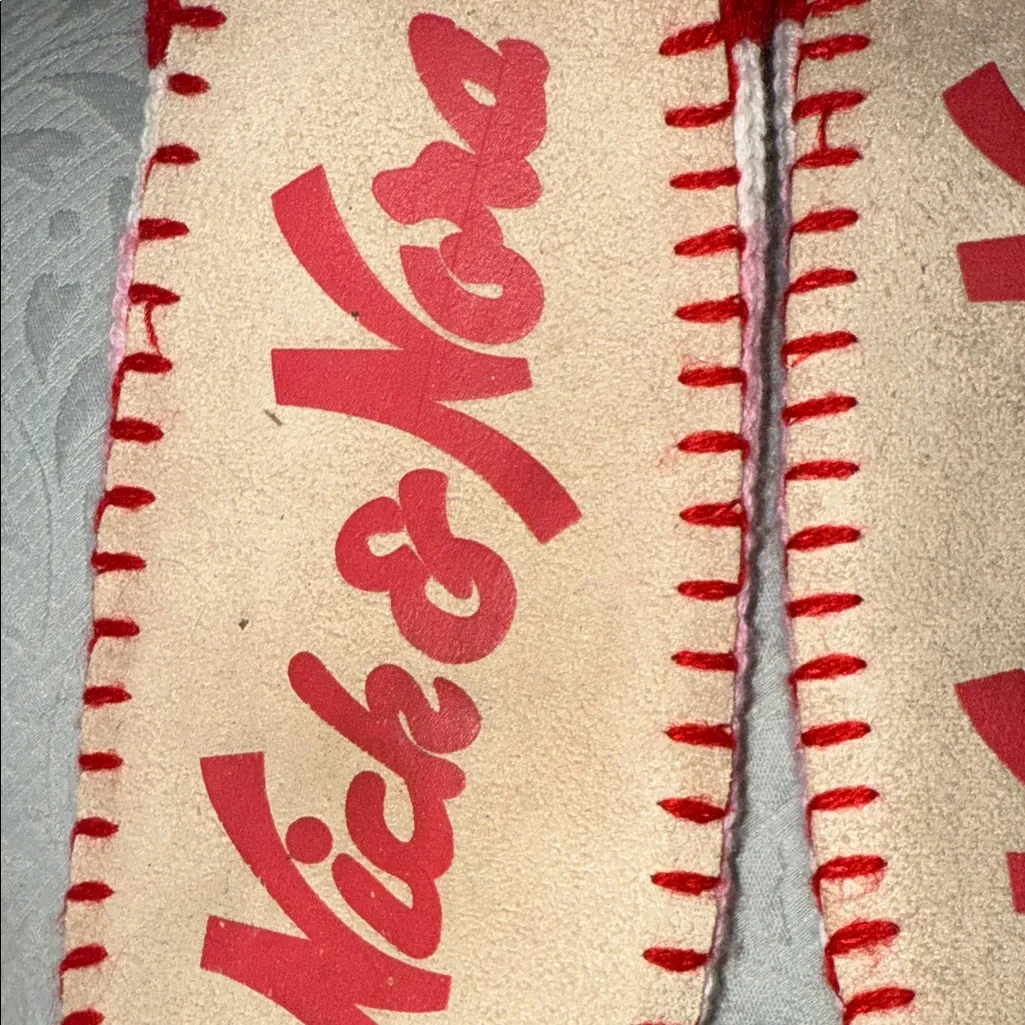 Nick & Nora Red Knit Santa Slipper Socks - Image 4