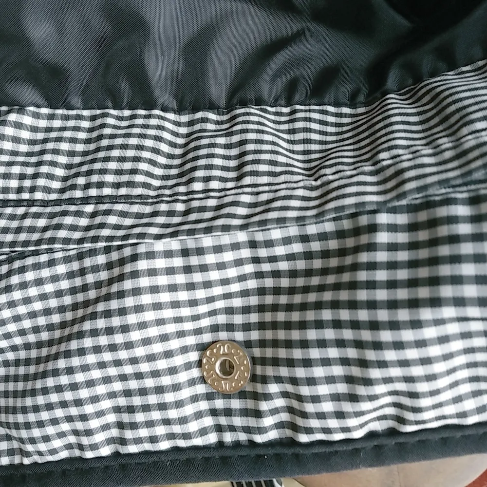 Gallery S Black Quilted Snap Front Cotton Jacket - Image 5