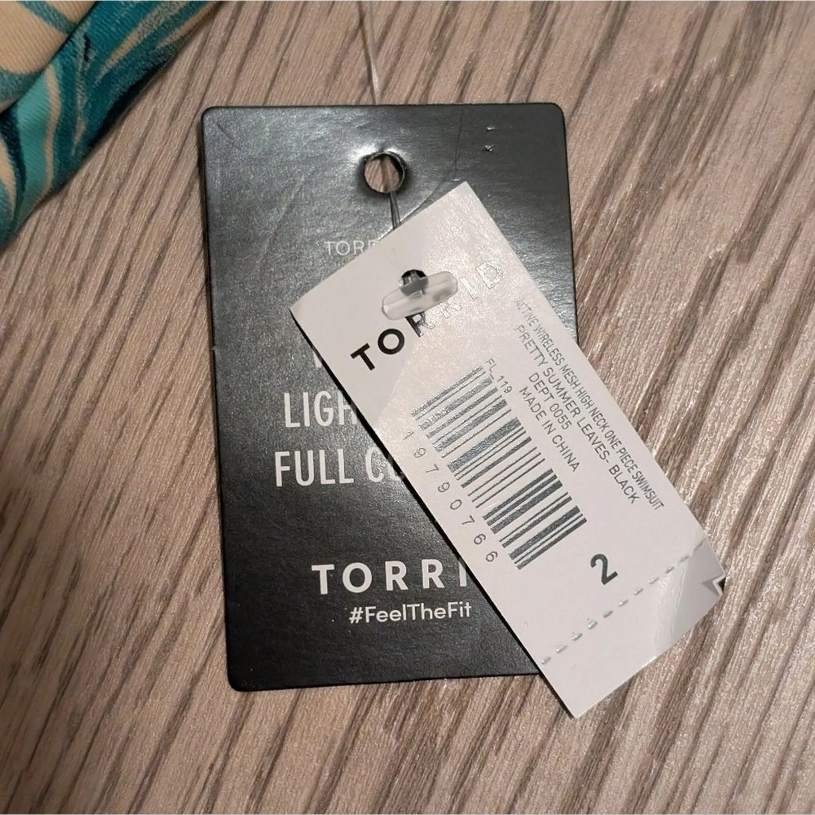 NEW Torrid NEW Plus 2 2X Swimsuit Black Tropical Mesh 1 Piece Swim Wear NWT - Image 4