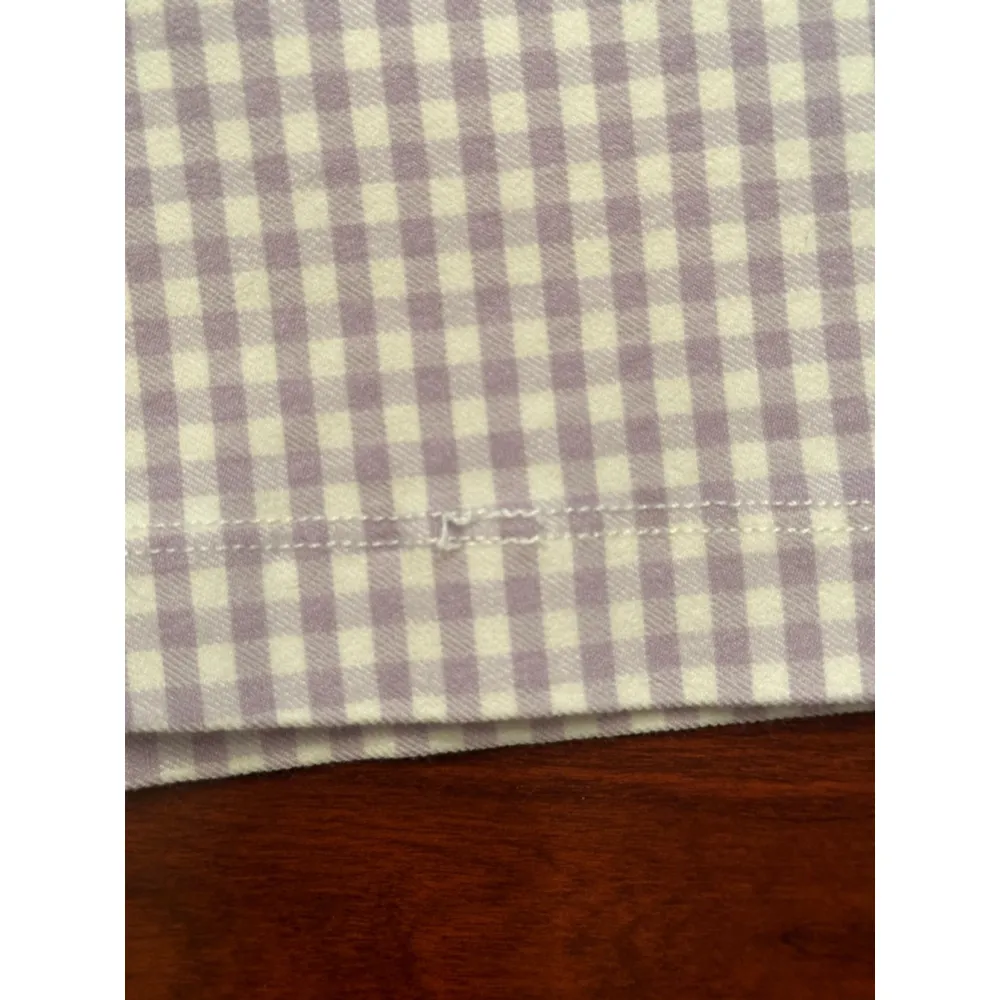 Hollister XS Lavender and White Gingham Dress - Image 11