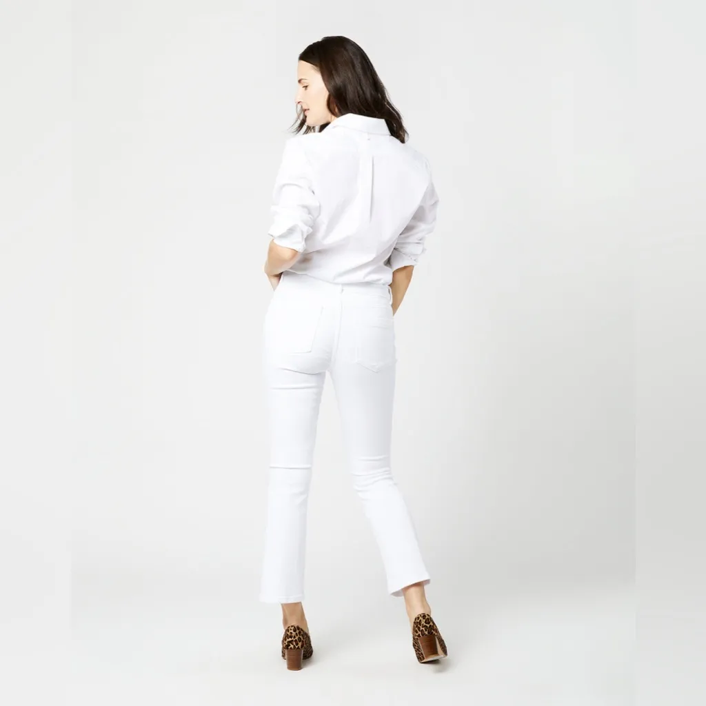 ANN MASHBURN Flare Cropped‎ 5-Pocket Jean size 25 - Image 3