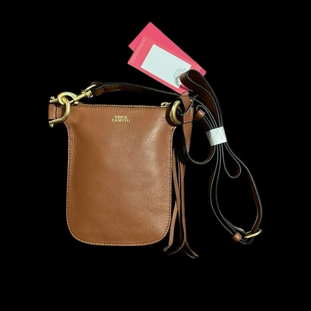 Vince Camuto Robin Convertible Studded Belt Bag in Pine Cone Color with dustbag - Image 3