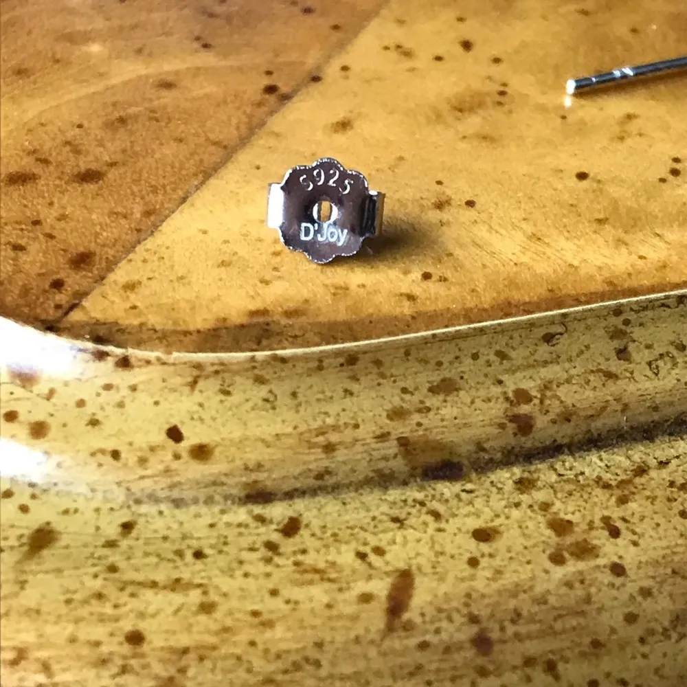 Natural Jade Sterling Silver Dangle Earrings - Image 5