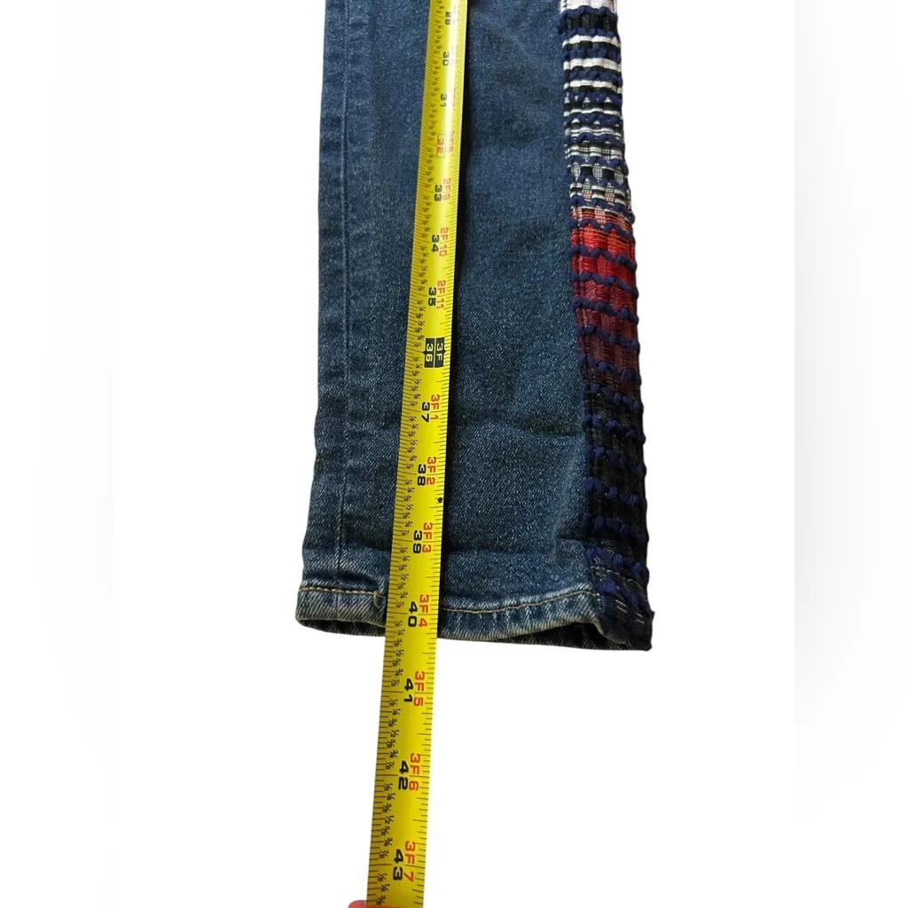 Levi's Made & Crafted 721 High Rise Skinny Jeans West Coast Tuxedo Stripe 26 - Image 9