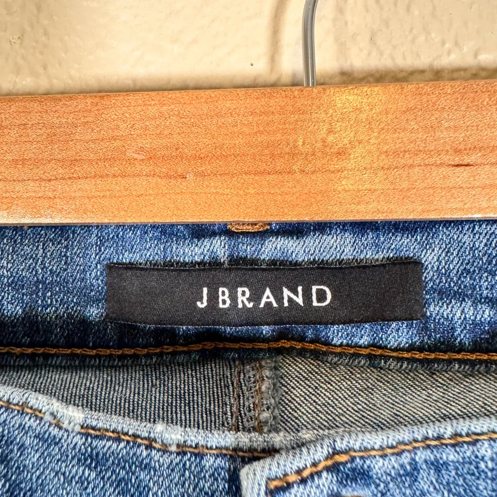 J Brand Blue Mid Rise Skinny Jeans Womens 27 Kick Boot Denim Fall Casual - Image 12