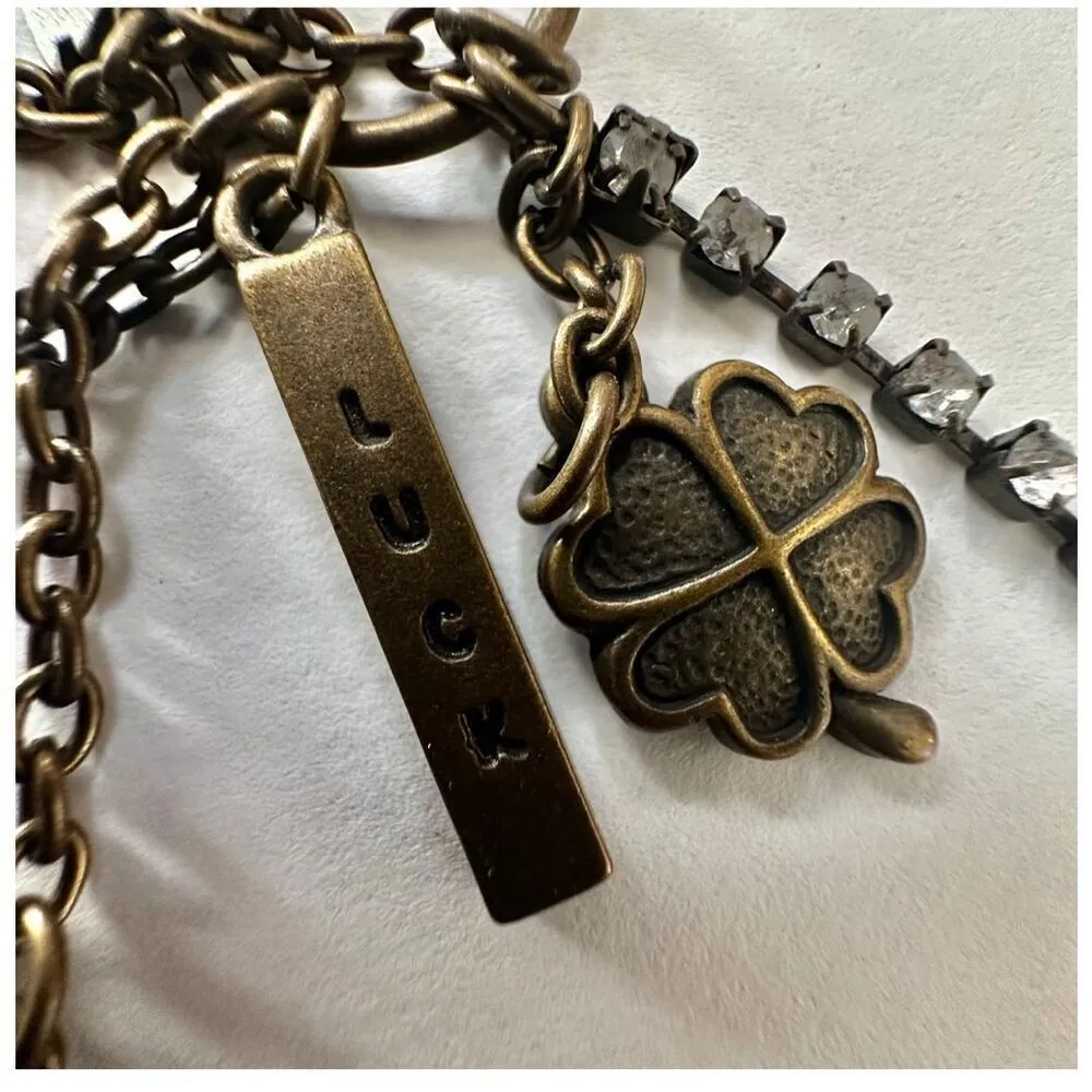 Safety pin lucky charm necklace - Image 9