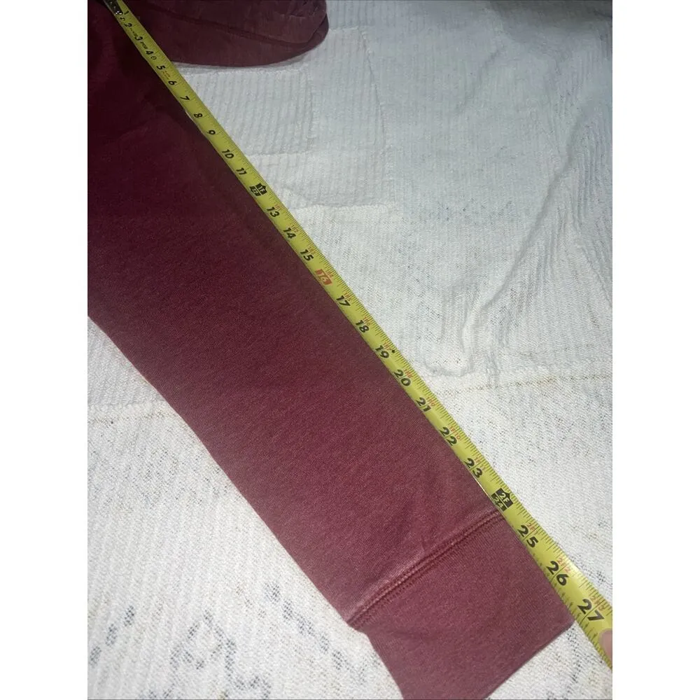 VTG Y2K Aeropostale Hoodie L Red Grunge Mallgoth Striped Zip Up Size L - Image 11