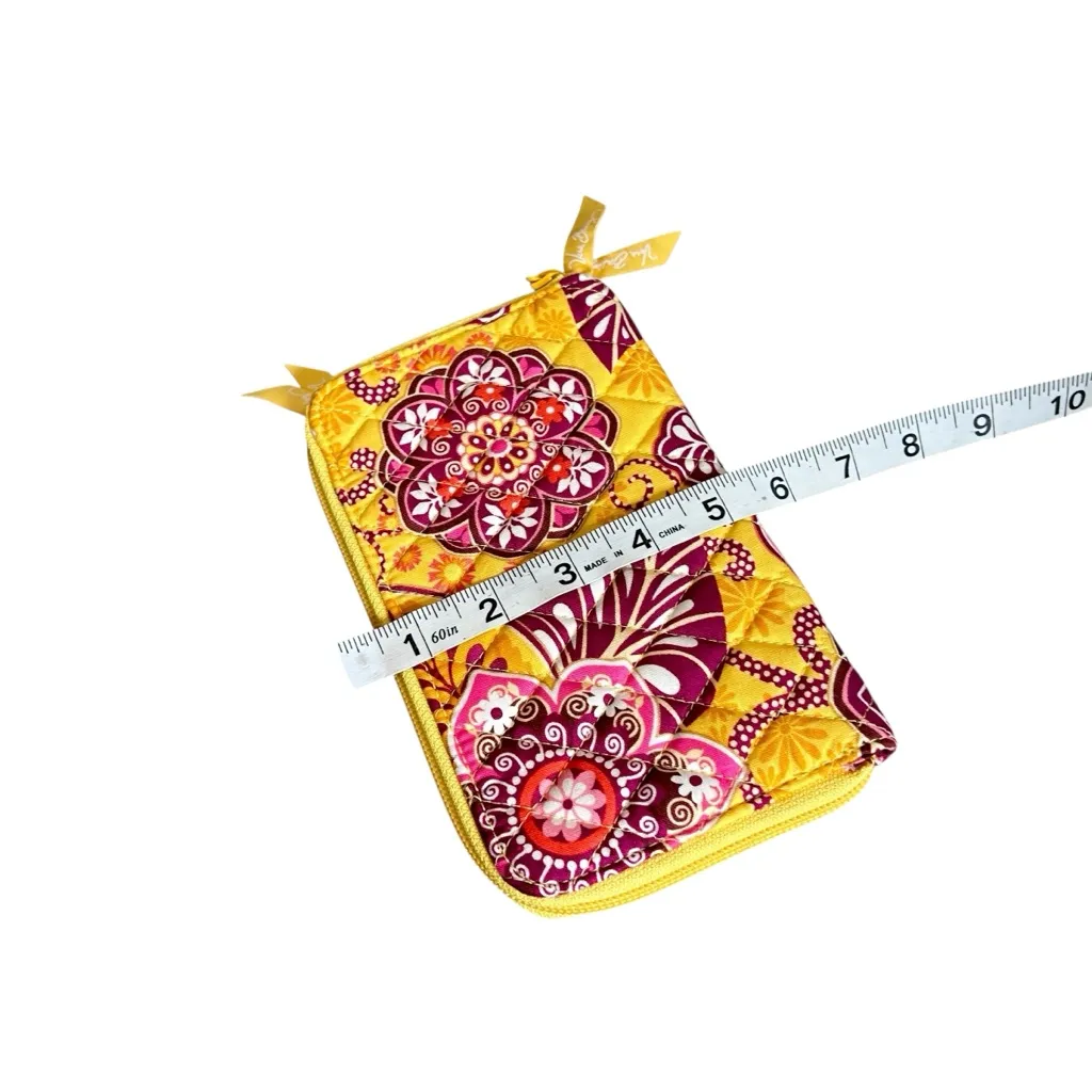 Bail Gold & Pink Floral Design Vera Bradley Set Purse Tote Bag Wallet Wristlet! - Image 9