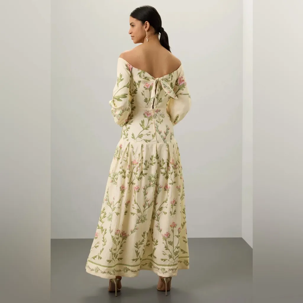 Agua by Agua Bendita Senlis Oasis Dress White Size L - Image 4