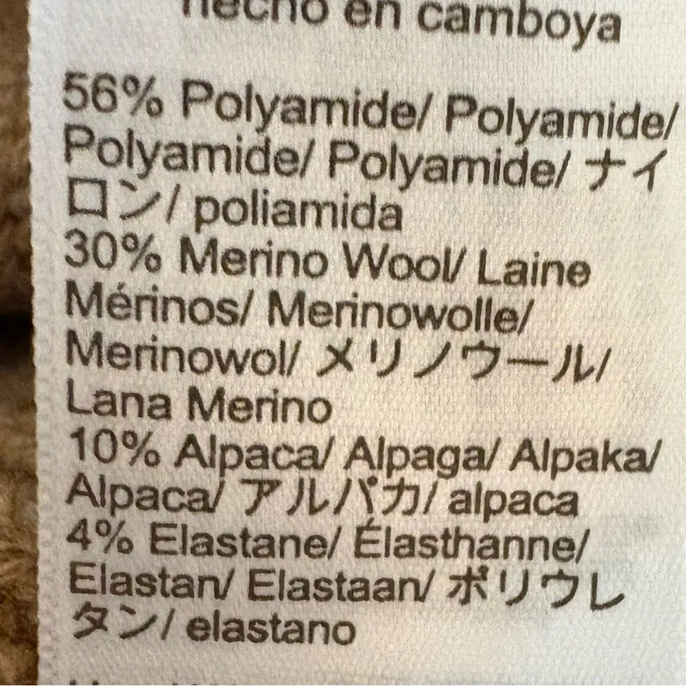 NWT J. Crew Camel Sweater large Marino and Alpaca rollneck - large - Image 4