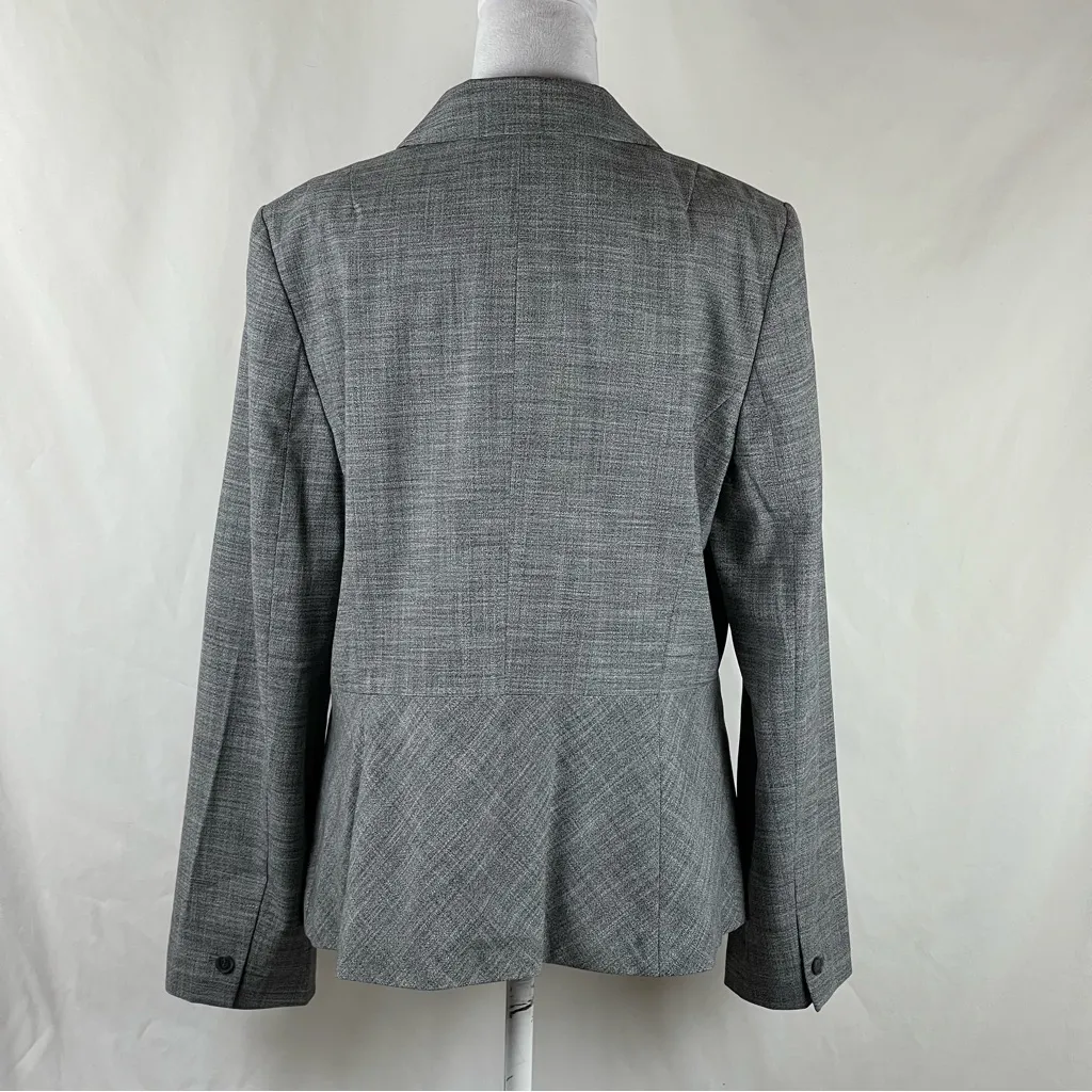 Ann Taylor Gray Long Sleeve Jacket Blazer NWT Size 14 - Image 5