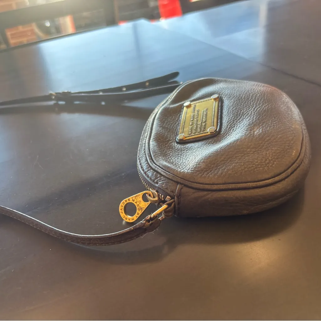 Marc by Marc Jacobs Dark Green Leather Crossbody Bag Mini - Image 3