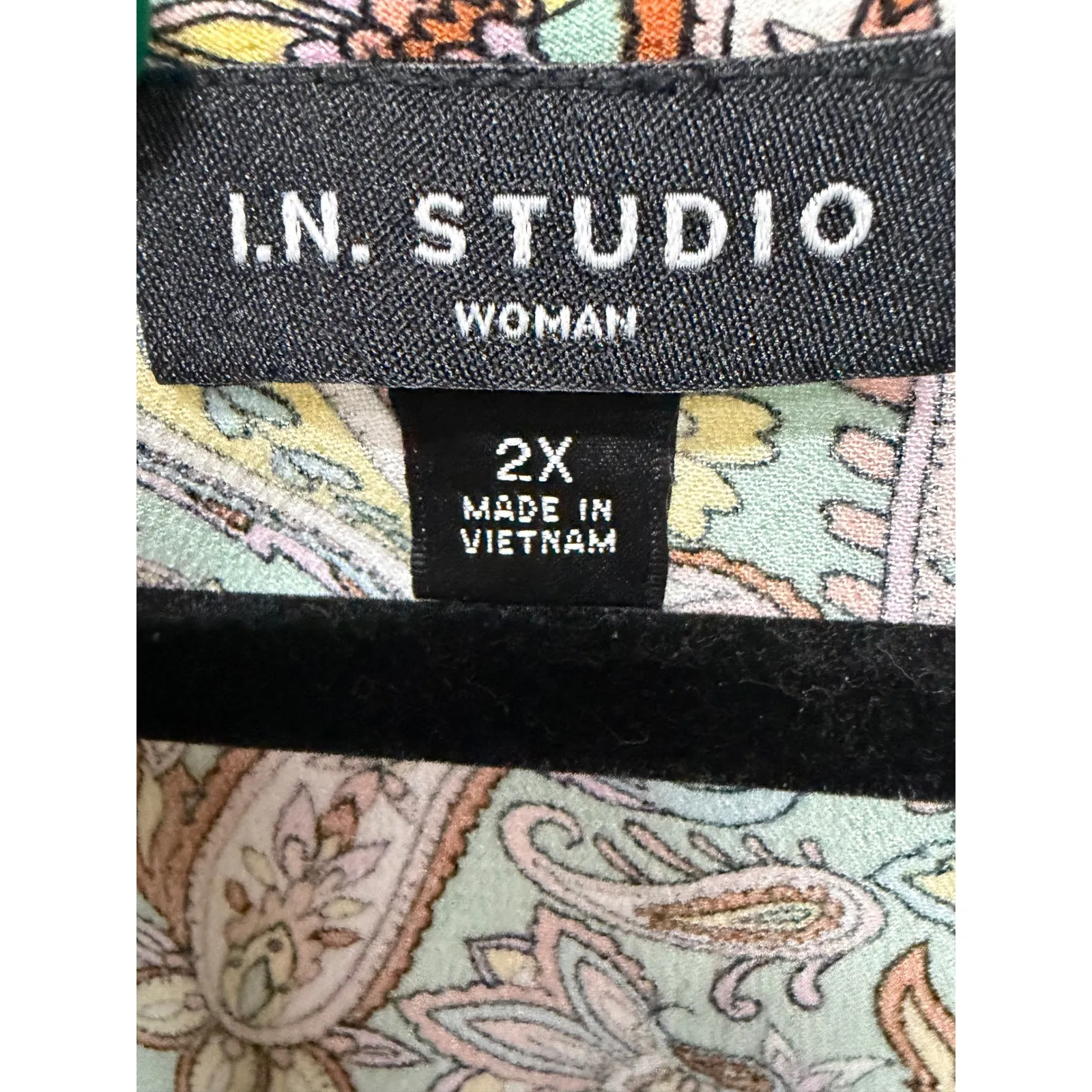 In Studio Paisley Mint Skirt Set Long Sleeve Bobo Church Size 2X NWT Green - Image 8