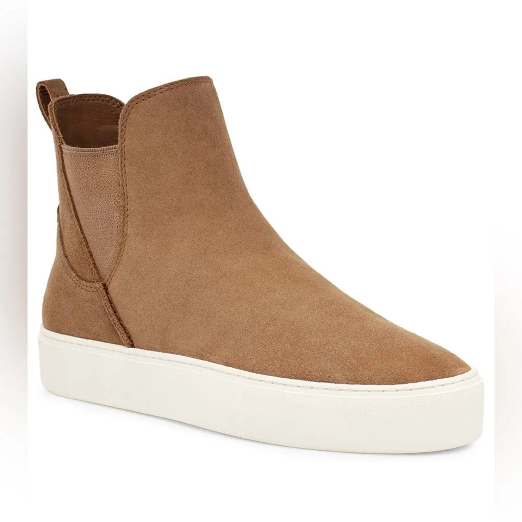 UGG Mauna Chestnut Suede Chelsea Sneaker Boots Bootie–Size 6 New in Box Sold Out - Image 2