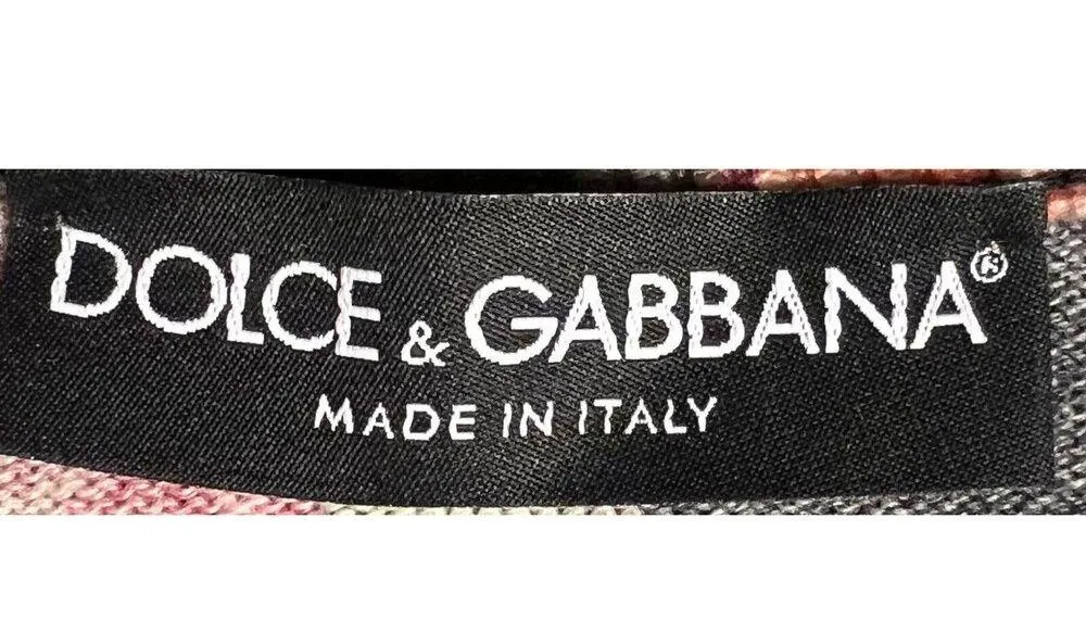 Dolce & Gabbana Sleeveless Top in Floral Print 100% Cashmere Size 42 - Image 5