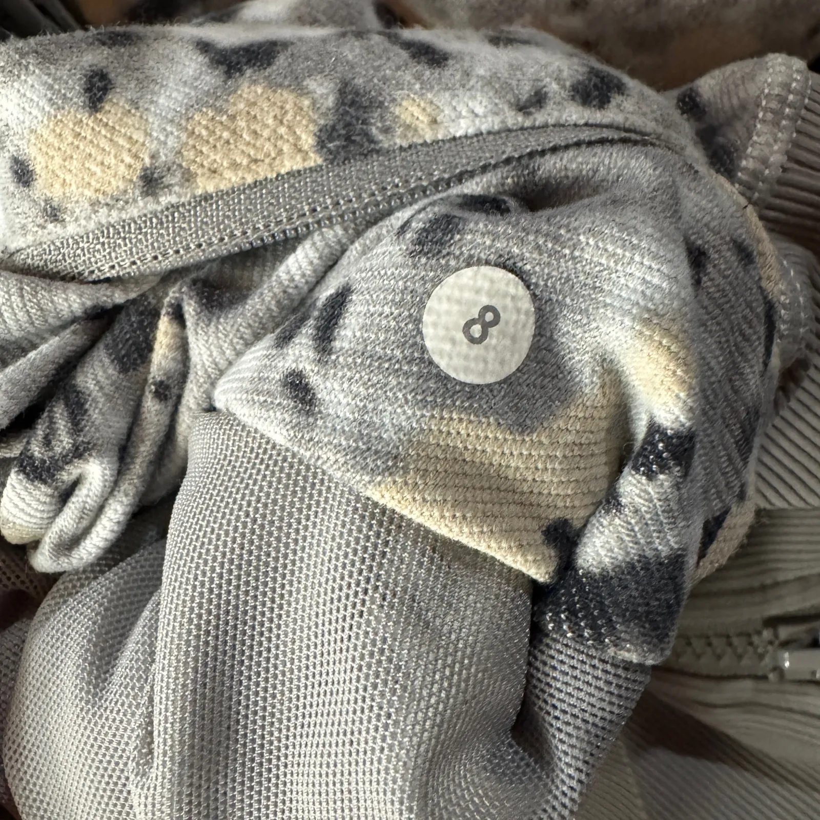 Lululemon SZ 8 Nice Asana Jacket Full-Zip Not So Petite Fleur Silver Spoon Yoga - Image 9