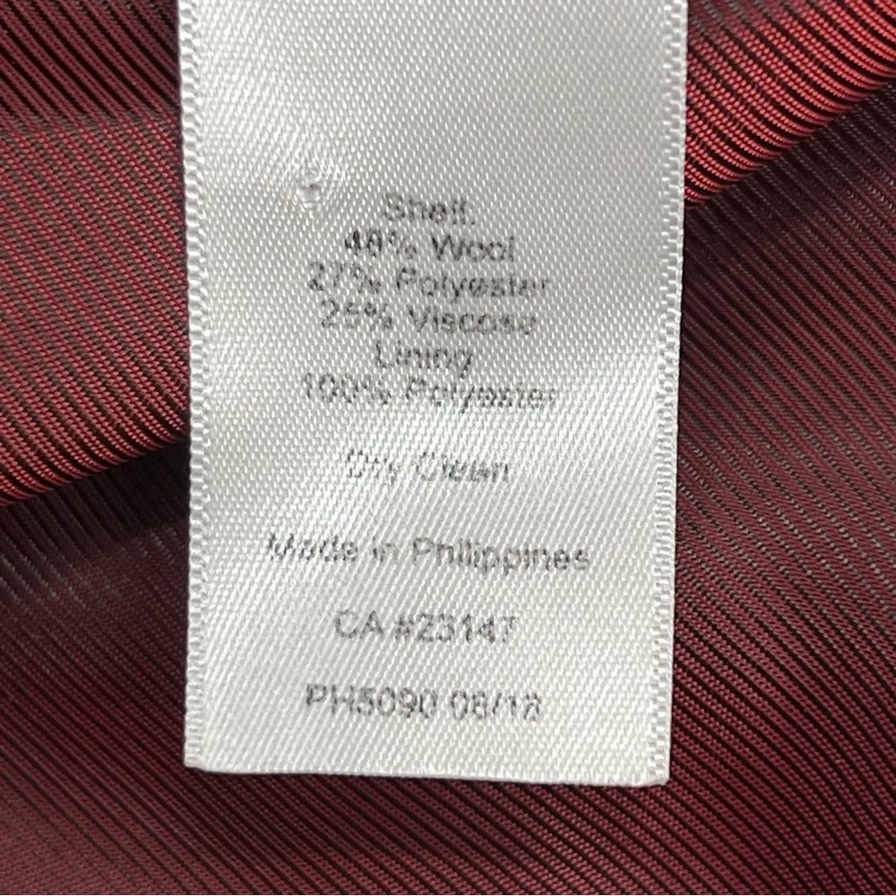 Talbots 8p Aberdeen Houndstooth Check Wool Blend Blazer Two Button Career - Image 10