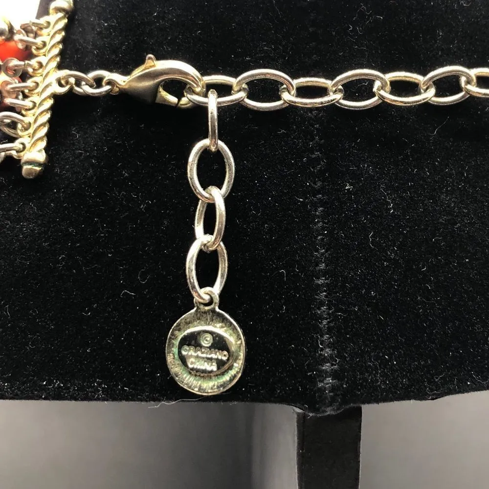 RJ Graziano Multi Strand Draped Necklace Gold - Image 5