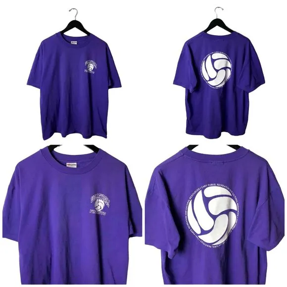 90s Vintage Volleyball Finalists T Shirt Single Stitch Sports Fit Graphic Tee XL - Image 2
