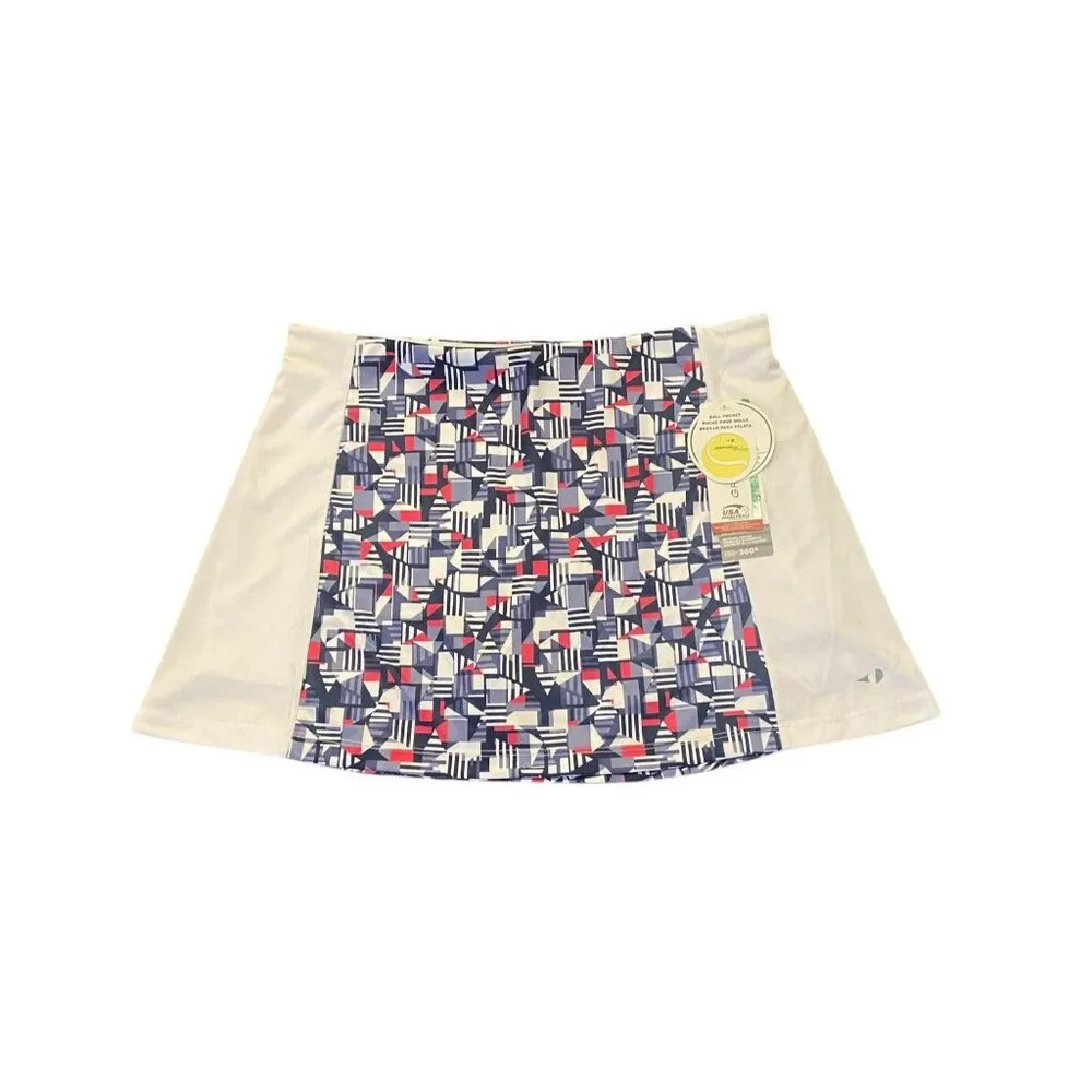 Women's Grand Slam Performance‎ Pickleball Skort XL Navy White Ball Pocket NWT - Image 2