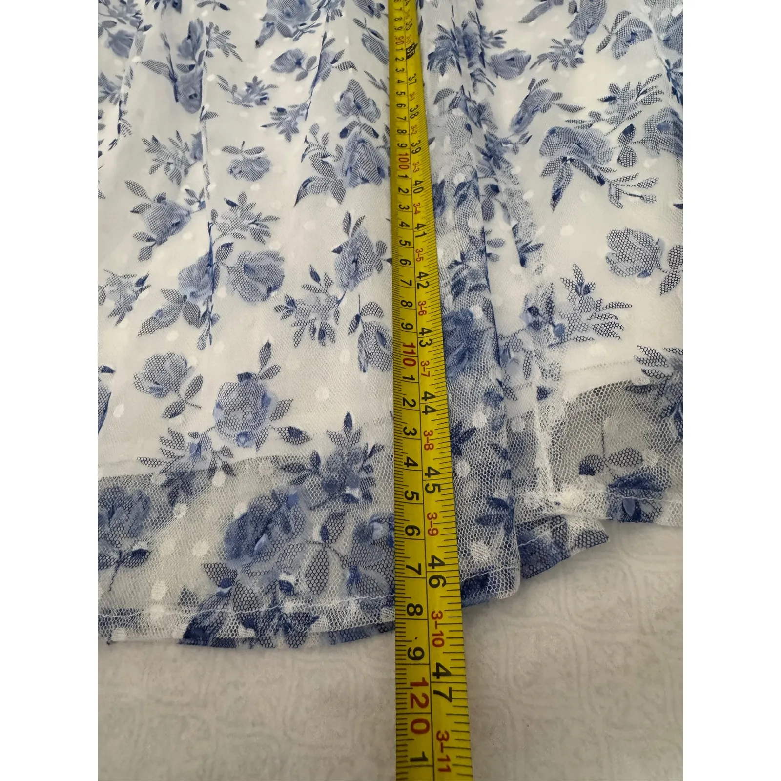 AQUA Floral Smocked Midi Dress Ruffle Strap Cottagecore Summer‎ Dress S - Image 7