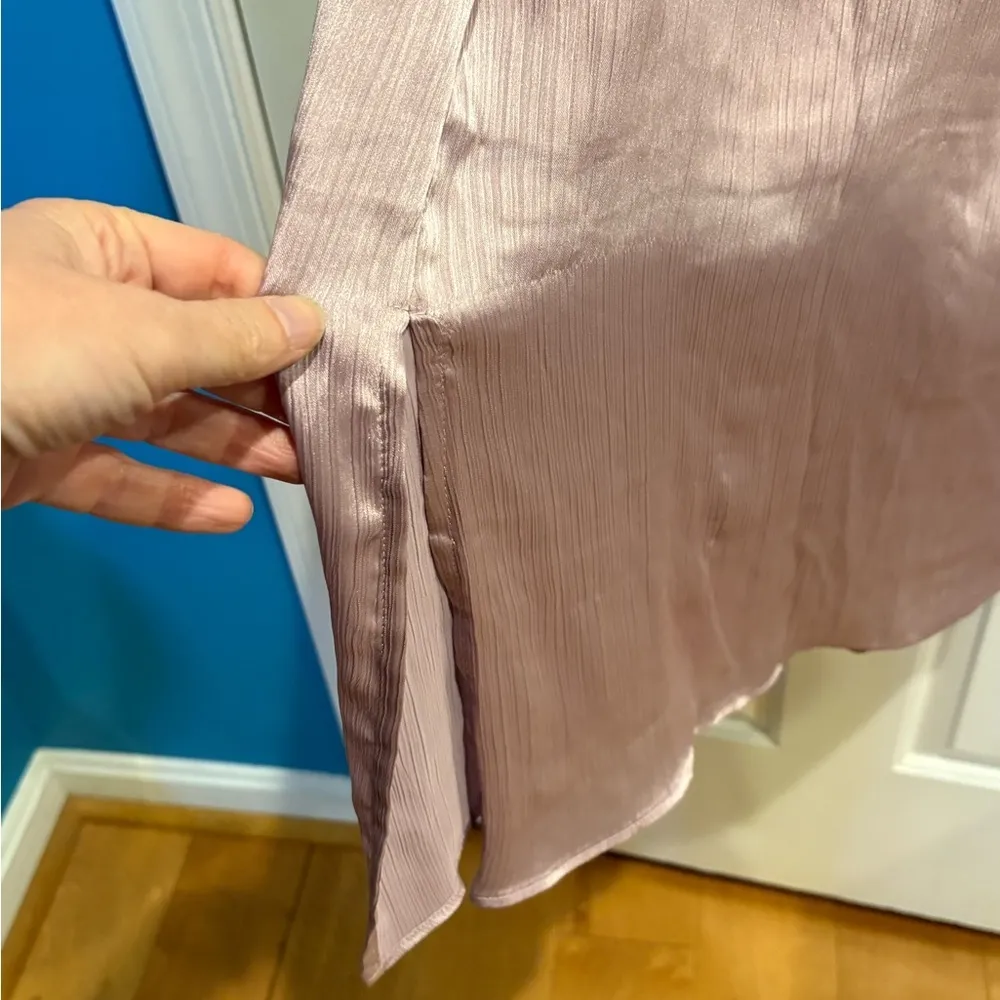 nWT new Y.A.S. asos Nirvana strappy satin cocktail dress midi lilac L - Image 7