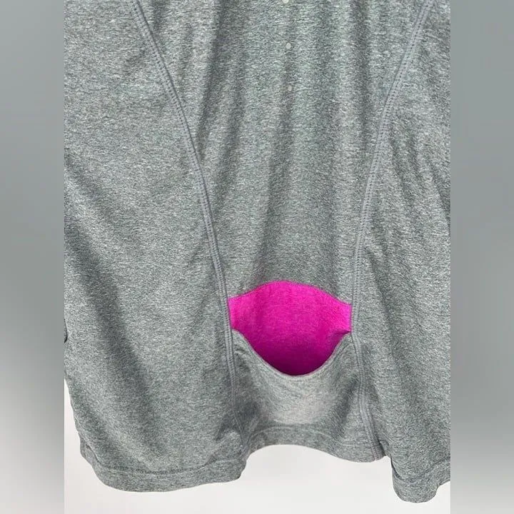 MPG women's workout,‎ sleeveless tank top size small gray and silver - Image 3