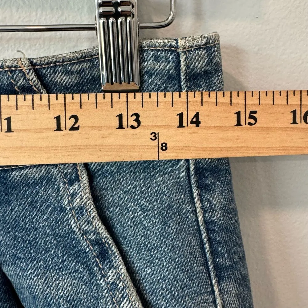 Hollister Ultra High Rise Mom Paperbag 90s Jeans Straight Blue 28 - Image 3