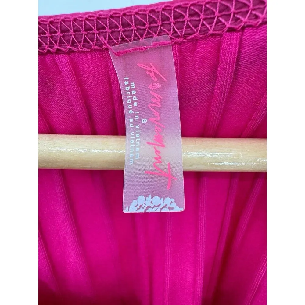 Free People FP Movement Bella Layer‎ Top Magenta size small - Image 6