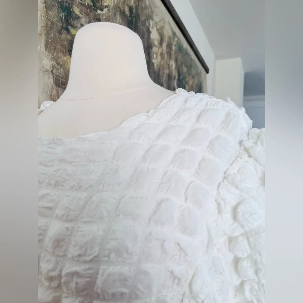 Anthropologie Eri + Ali Textured Puff-Sleeve Top Size Small NWOT $68 - Image 7