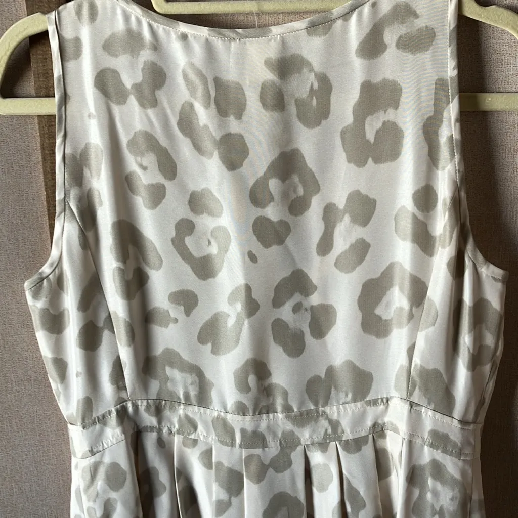 J. Crew Cream Print Midi Dress 6 - Image 9