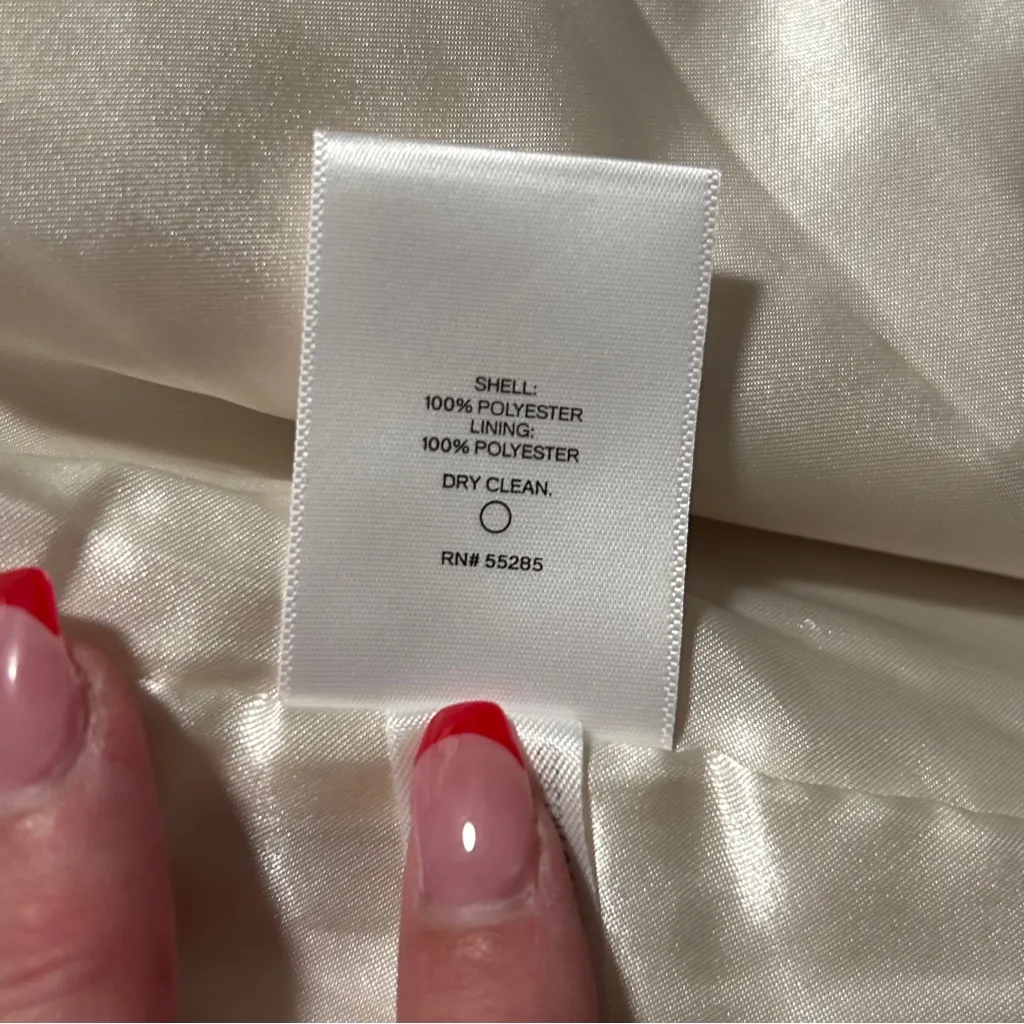 Express Cream faux fur over coat - Image 6