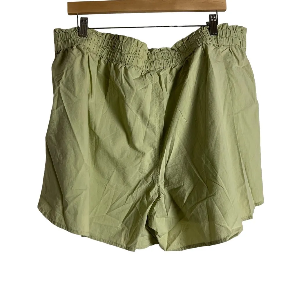 Madewell Plus Pull-On Light Green Athletic Casual Shorts Size 2X - Image 10