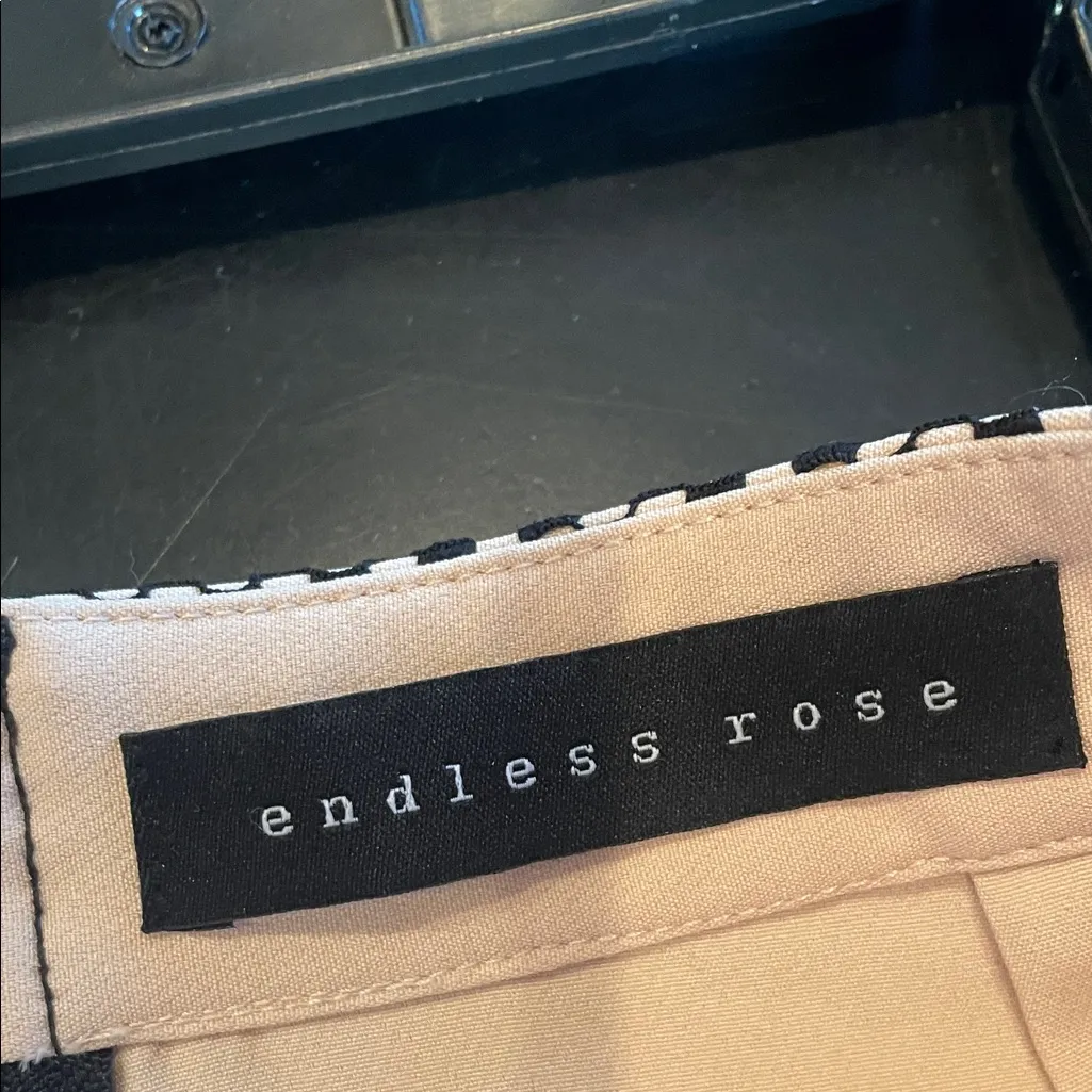 Endless Rose Black and Pink Embroidered Mini Skirt - Image 2