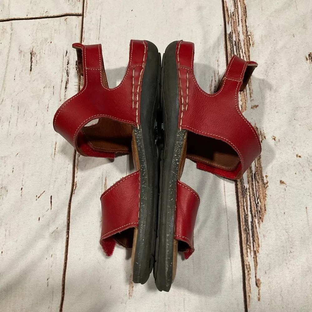 JOSEF SEIBEL LEATHER SANDALS Size 8 - Image 4