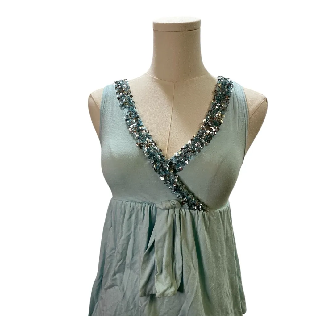 Y2K Sequin Top Blue - Image 3