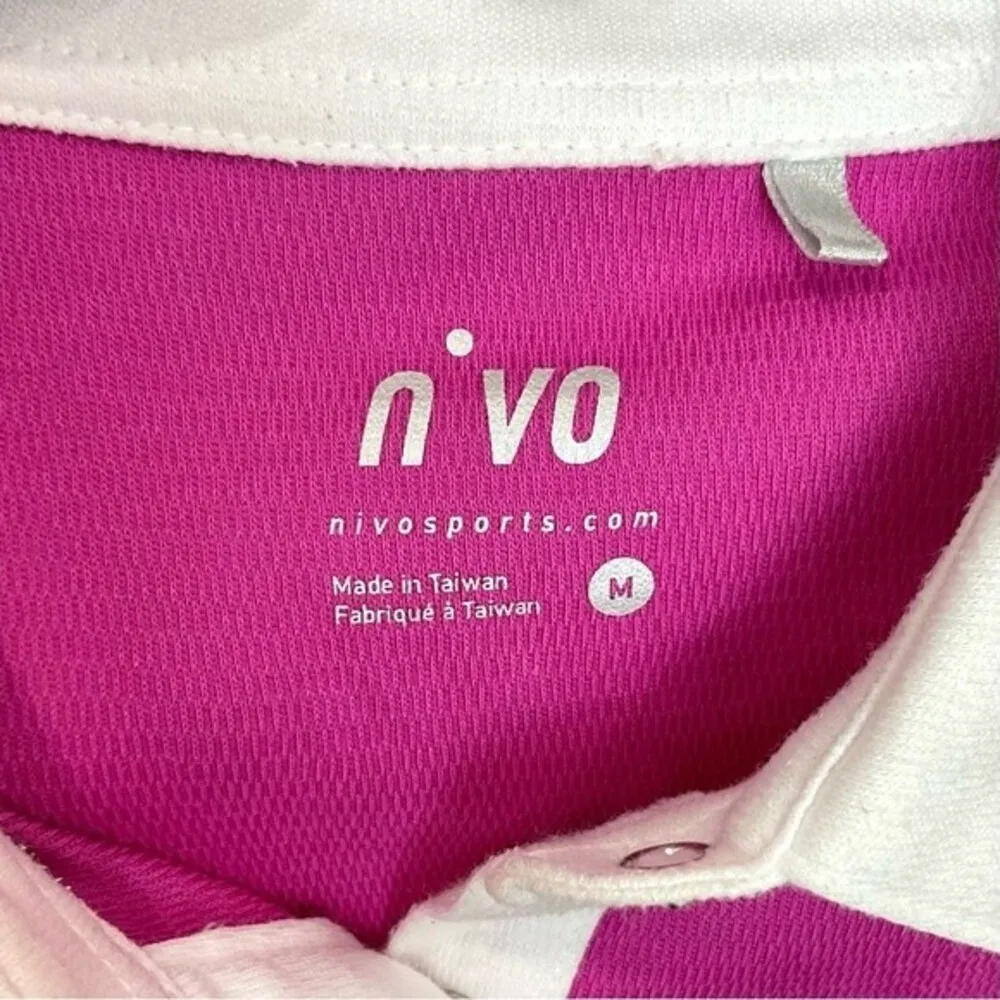 Nivo Purple Sleeveless Golf Polo Snap Front Ladies Sz Med Collared Shirt Top - Image 2