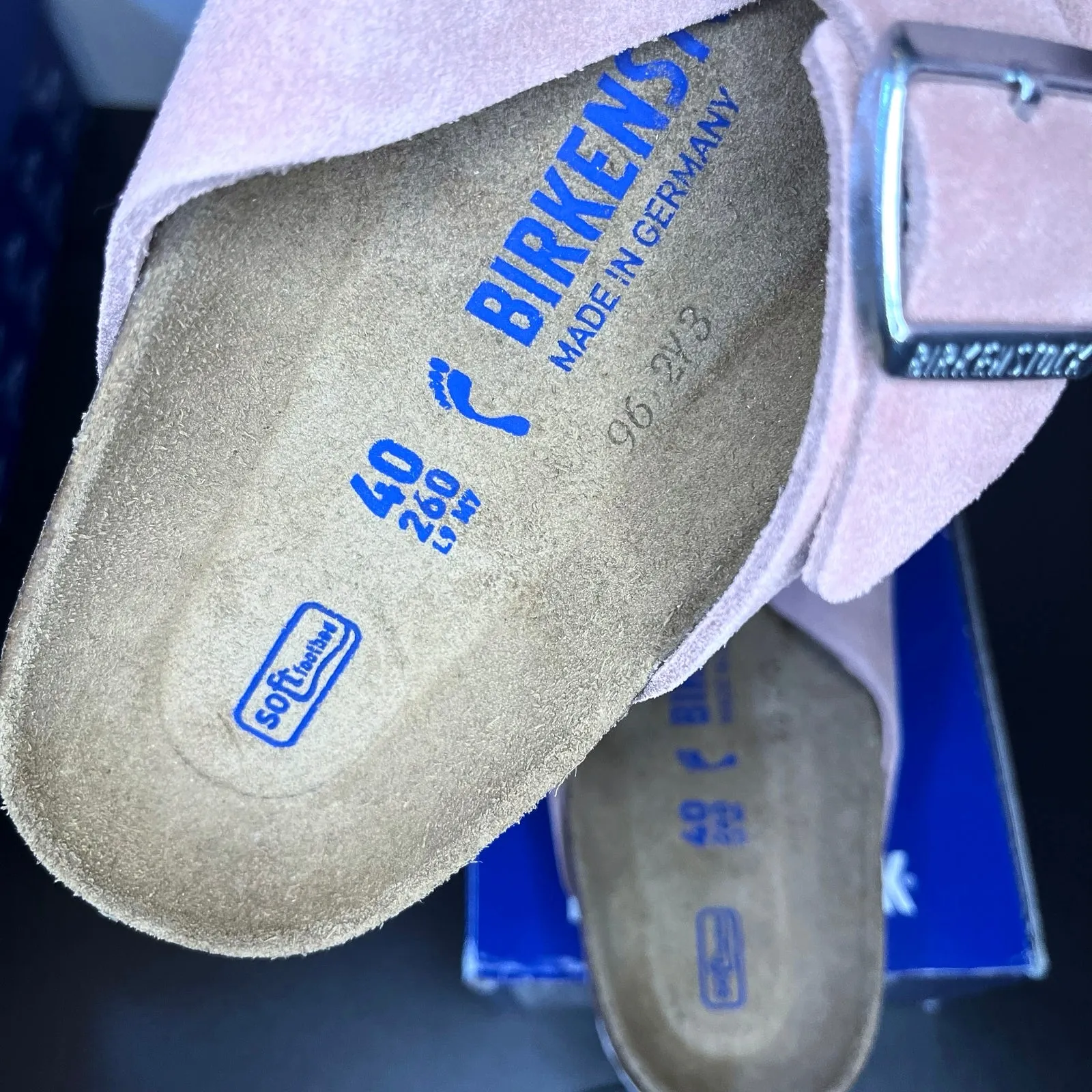 •NWT• BIRKENSTOCK Lugano Suede Soft Footbed in Pink Clay • EU40 / 9W / 7M - Image 5