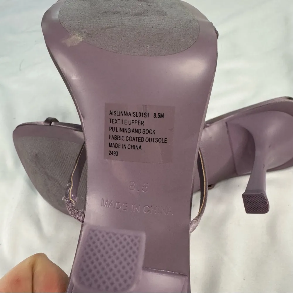 Steve Madden Purple sz 8.5 Aislinn Stiletto Heeled Sandal Formal Jeweled Sparkle - Image 8