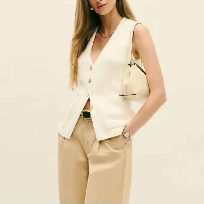 Reformation Faye Knit Sweater Vest - Image 4