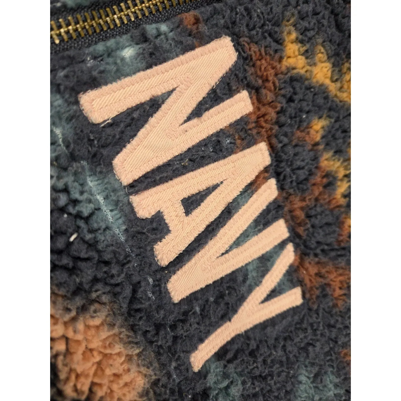 Old Navy Southwest Relaxed Cozy Sherpa Logo Half-Zip Sweatshirt Size Large - Image 3