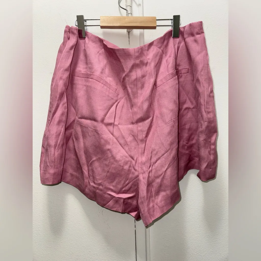 EXPRESS NEW  Pink linen blend skort 14 - Image 3