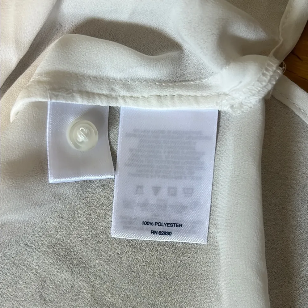 Lands' End White Button-Down Shirt‎ - Image 4