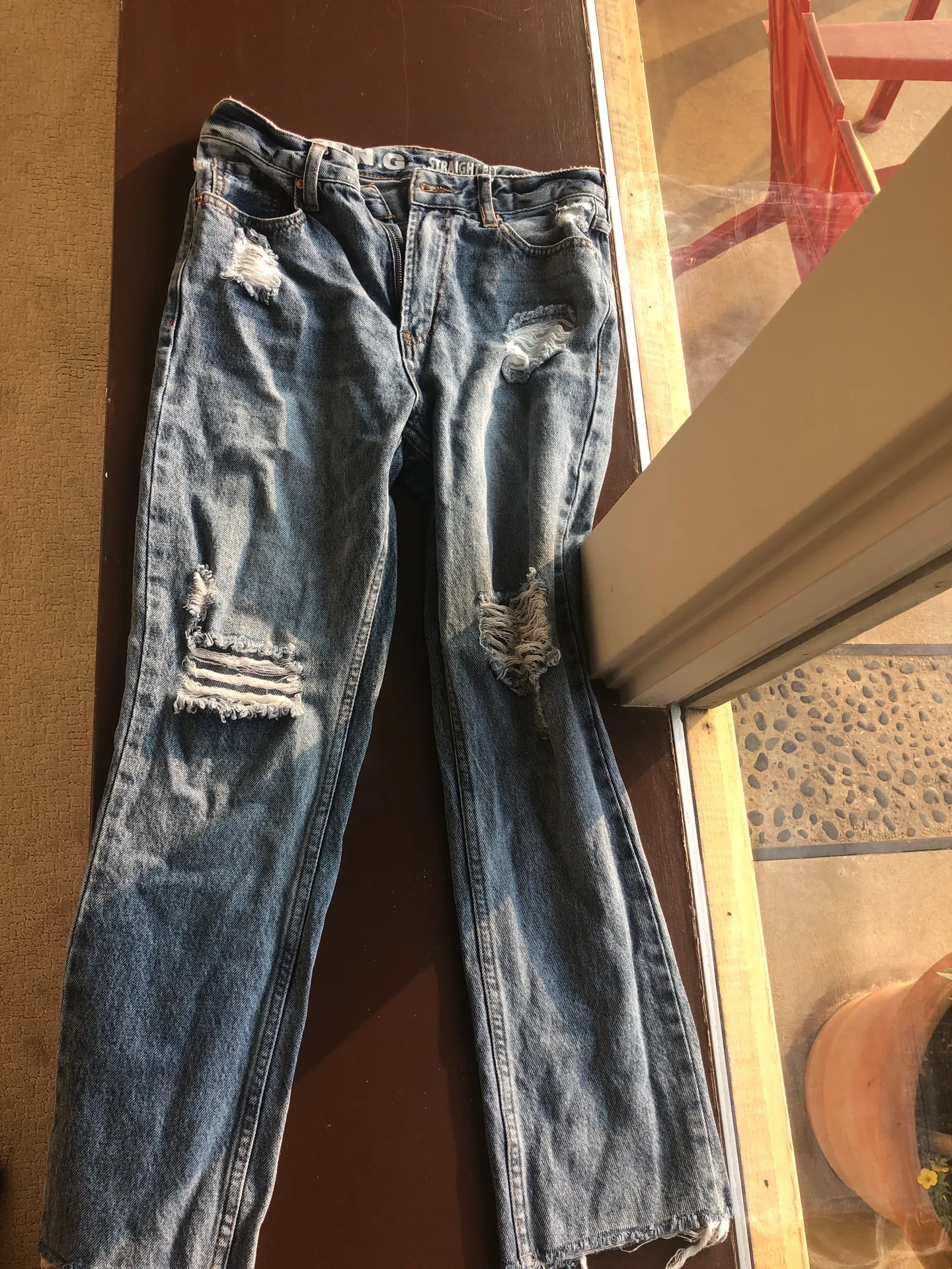 distressed jeans Blue Size 27 - Image 6