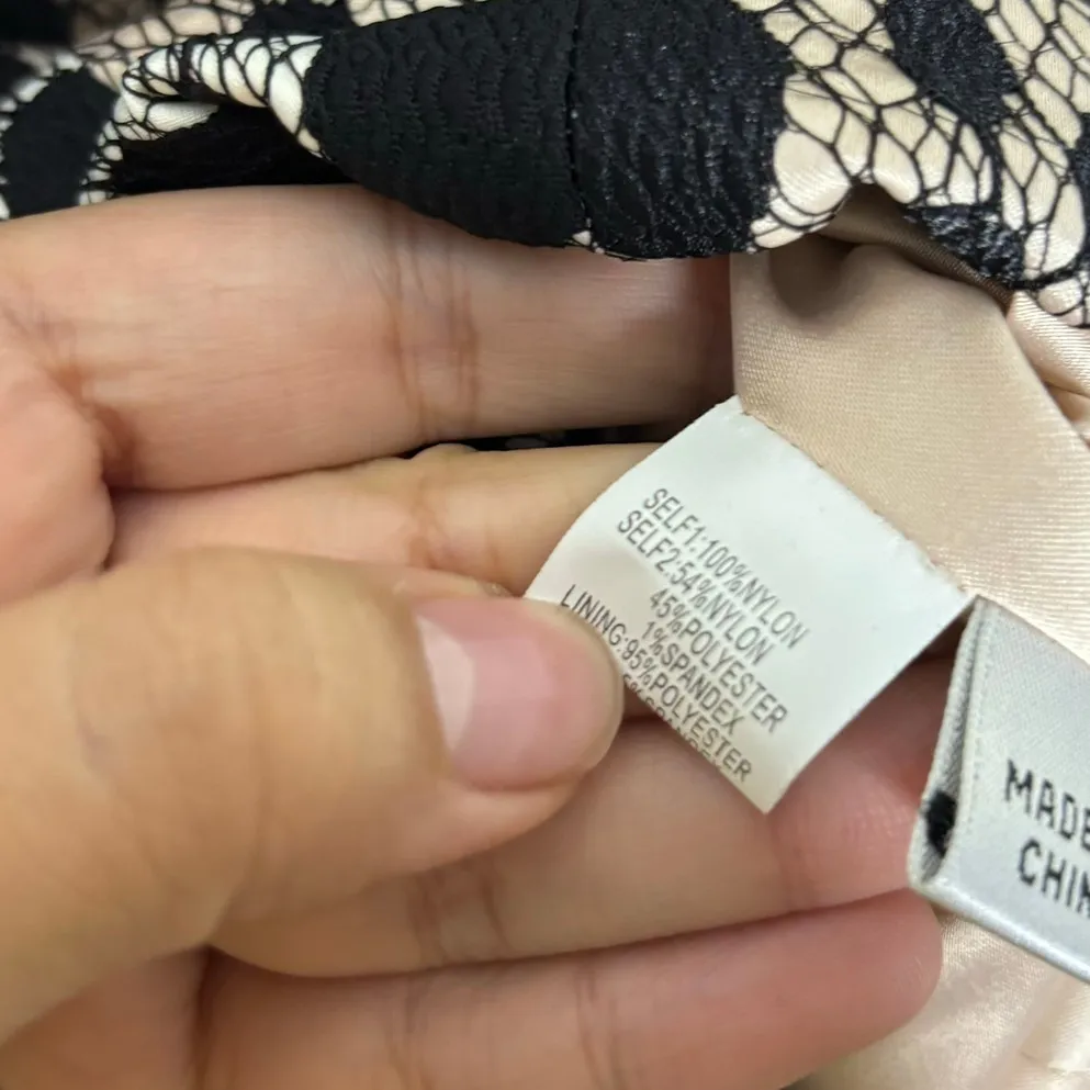 Kay Unger New York Black Lace Midi Dress Sz 8 - Image 6