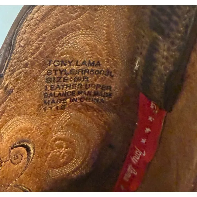 Tony Lama Western‎ Boots Style RR 5003L Rodeo Cowgirl Size 6B - Image 8