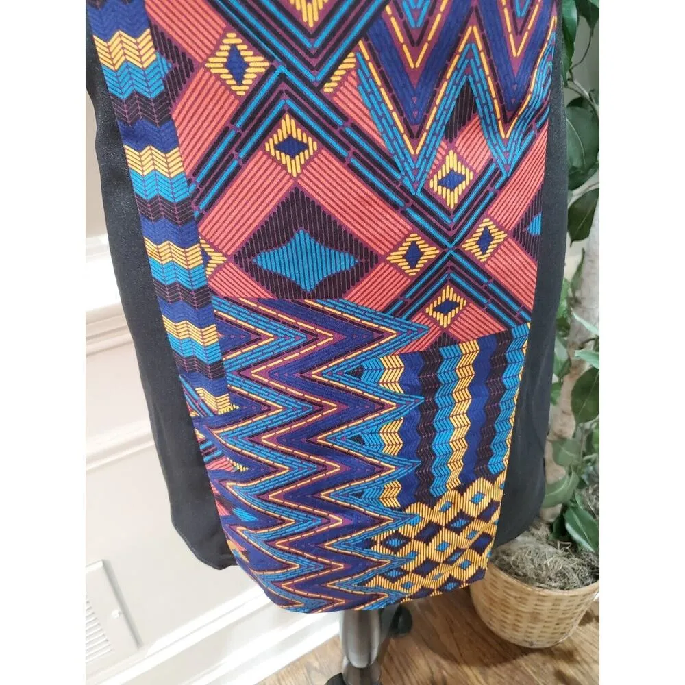 Everly Women's Multicolor Polyester Round Neck Short Sleeve Knee Length Dress S - Image 4